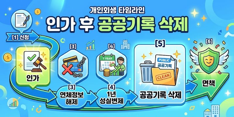 인가결정 후 개인회생 기록 삭제 시점
