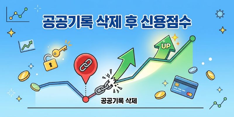 공공기록(개인회생기록) 삭제 후 신용점수