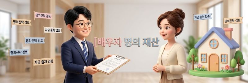 배우자 명의 부동산 청산가치 제외가 원칙입니다.