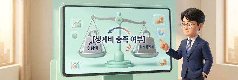 국민연금 금액과 최저생계비의 비교