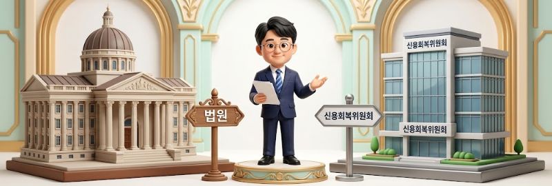 개인회생과 신용회복 운영 주체가 다르다