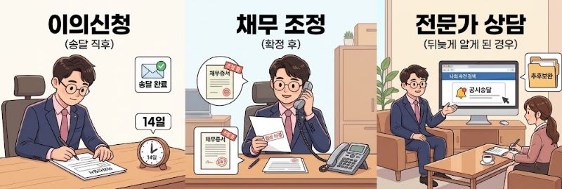 지급명령 단계별 대응 방법