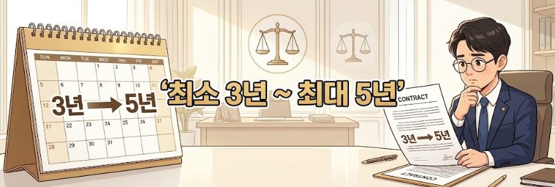 변제기간은 통상 3년에서 최대 5년