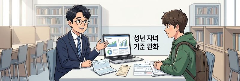 성년인 대학생 부양가족 인정 기준 완화