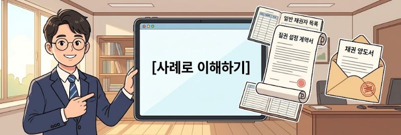 전세보증금 담보권을 각 사례로 이해하기
