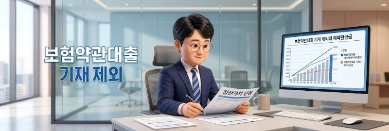 보험약관대출 기재 대상 아님